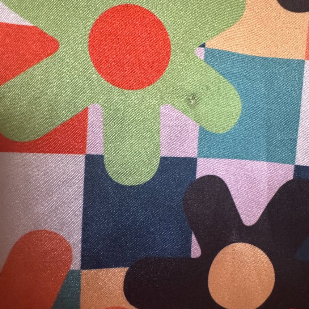 Dusen Dusen Multicolor Daisy Pattern Button Down … - image 5